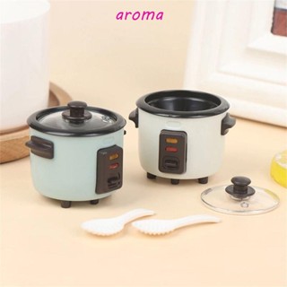 Aroma หม้อหุงข้าวจําลอง พลาสติก สเกล 1/6 บ้านตุ๊กตา เครื่องประดับจิ๋ว เฟอร์นิเจอร์ ของเล่น หม้อหุงข้าว รุ่น