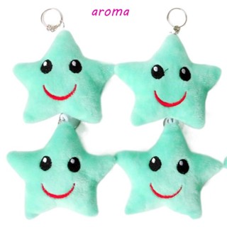 Aroma พวงกุญแจ จี้ตุ๊กตาดาว ขนาดเล็ก หลายสี อุปกรณ์เสริม สําหรับตกแต่งกระเป๋า