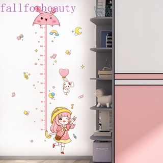 Fallforbeauty สติกเกอร์ไม้บรรทัดวัดความสูง ลายการ์ตูนเด็กผู้หญิง น่ารัก อเนกประสงค์ บันทึกได้ สําหรับเด็ก