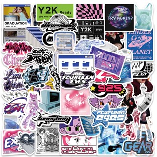 ❉ Y2k . สติกเกอร์ JDM Harajuku Girls Series 01 สําหรับตกแต่ง ❉ สติกเกอร์แฟชั่น กันน้ํา DIY 50 ชิ้น/เซต