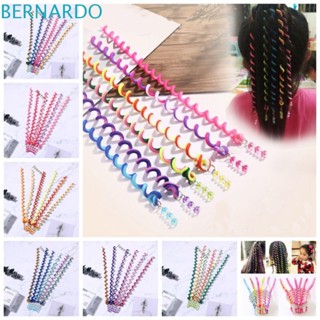 Bernardo ยางมัดผมหางม้าถักเปีย ยืดหยุ่น หลากสี 6 ชิ้น ต่อชุด DIY