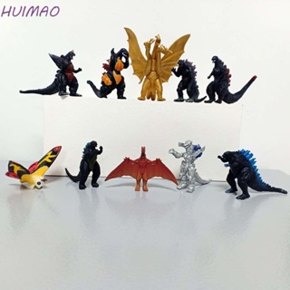 Huimao ฟิกเกอร์ PVC อนิเมะ Godzilla King Ghidorah 10 ชิ้น ต่อชุด