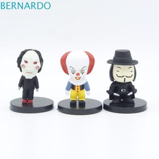 Bernardo โมเดลฟิกเกอร์ PVC รูปชัคกี้เลื่อยน่ากลัว ของเล่นสําหรับเด็ก 10 ชิ้น ต่อล็อต