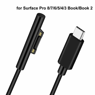 อะแดปเตอร์ชาร์จพาวเวอร์ซัพพลาย 15V 3A Type C USB C PD สําหรับแล็ปท็อป Microsoft Surface Pro 8 7 6 5 4 3 3 2 1 GO