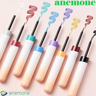 Anemone ดินสออายไลเนอร์ เนื้อแมตต์ กันเหงื่อ บางพิเศษ สีรุ้ง กันน้ํา ติดทนนาน สําหรับแต่งหน้า ปาร์ตี้