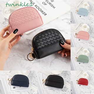 Twinkle1 กระเป๋าสตางค์ลําลอง หนัง PU ใบสั้น สีพื้น สไตล์เกาหลี สําหรับผู้ชาย