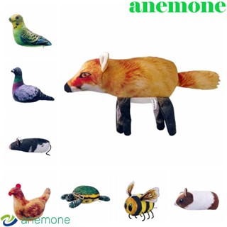 Anemone ของเล่นตุ๊กตาสัตว์ ไก่ นกแก้ว การ์ตูนเต่า ผึ้ง หนู ของขวัญสําหรับเด็ก