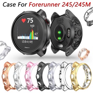 เคสป้องกัน แบบบางพิเศษ สําหรับ Garmin Forerunner 245/245M Smart Watch เคส TPU นิ่ม กรอบ อุปกรณ์เสริมป้องกัน