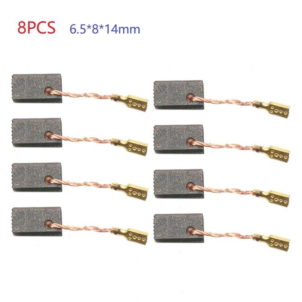 แปรงคาร์บอน 8 ชิ้นสําหรับเครื่องบด Bosch GWS7-100 GWS7-125 GWS7-100T GWS7-100TE