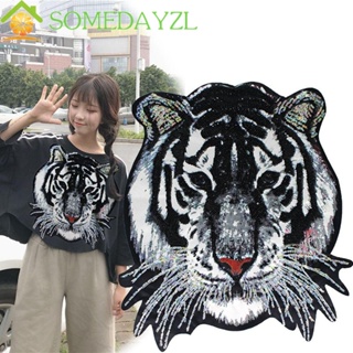 Somedayzl รีดบนแพทช์ DIY เสื้อยืด เสื้อกันหนาว ถ่ายเทความร้อน ปักลาย เสื้อผ้า ป้าย