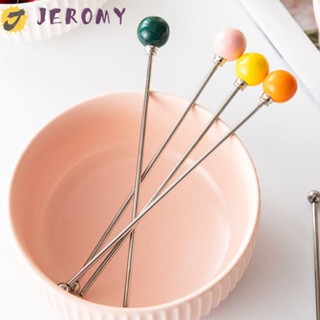 Jeromy แท่งคนกาแฟ สเตนเลส น่ารัก สุ่มสี