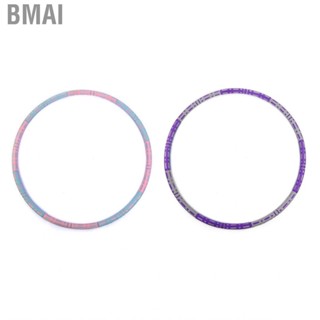 Bmai Weighted Fit Hoop  Dual Colors 6 Sections Fitness Exercise for Office Use