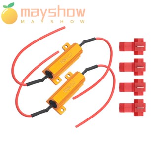 Mayshow ตัวต้านทานโหลดอัตโนมัติ สายไฟโลหะ ภายใน สายเคเบิล ถอดรหัส ไฟตัดหมอก ไฟหน้า ตัวต้านทานโหลด