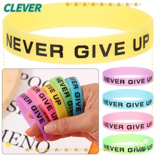 Clever Never Give Up กําไลข้อมือ สําหรับวัยรุ่น