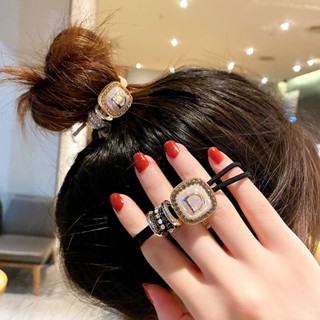 Shopkeepers selection #2023 new Korean advanced feeling Ball Head letter hair rope womens high elasticity half-tied ponytail hair ring headwear hair rope 9.12N