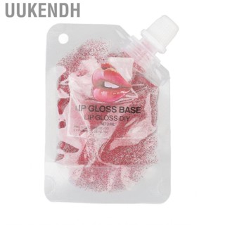 Uukendh Clear Glitter Lip Gloss Base DIY Moisturizing  Lipstick Glaze for Women Makeup Supplies