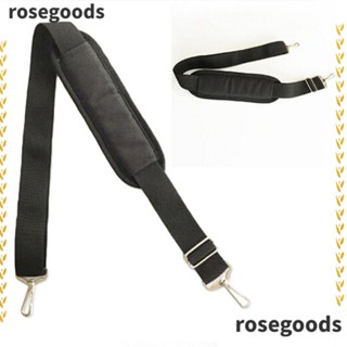 Rosegoods1 เข็มขัดกระเป๋าถือ สายคล้องกระเป๋า ปรับได้ สีดํา แข็งแรง 145 ซม. ไนลอน สายคล้องไหล่ กระเป๋าผู้ชาย