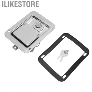 Ilikestore Locking Paddle Latch  Flush Mount Toolbox Handle Premium Stainless Steel Durable Polished Surface Heavy Duty for Trailer Truck Electric Cabinet