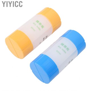 Yiyicc Travel Storage Bottle  Refillable 4 in 1 Compact Flip Top Design for Body Wash Toiletries