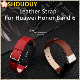 Shououy สายนาฬิกาข้อมือแฟชั่น แบบเปลี่ยน สําหรับ Honor Band 6 Huawei Band 6