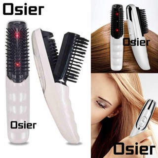 Osier1 แปรงหวีผมไฟฟ้า ระบบเลเซอร์อินฟราเรด ป้องกันการสั่นสะเทือน สําหรับนวดศรีษะผมร่วง
