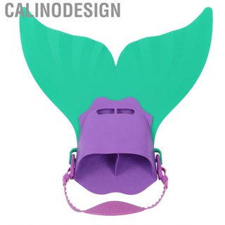 Calinodesign Mermaid Swim Fins for Kids Swimming Monolithic Tail OnePiece Flipper Children