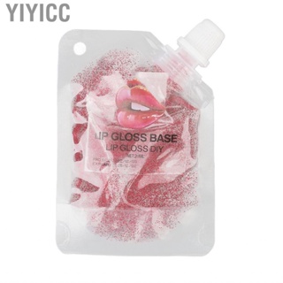 Yiyicc Clear Lip Gloss Base  Smooth Moisturizing Lips Glaze Lightweight Texture for Women