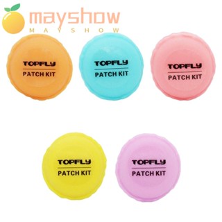 Mayshow แผ่นปะยางในรถจักรยานเสือภูเขา แบบพกพา 5 สี 14 ชิ้น