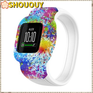 Shououy สายนาฬิกาข้อมือ ไม่มีหัวเข็มขัด แบบเปลี่ยน สําหรับ Vivofit JR 3 GarminFit JR3