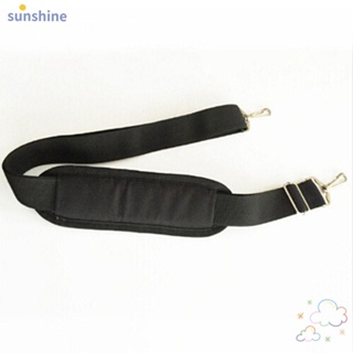 Ssunshine สายกระเป๋าไนล่อน สีดํา ปรับได้ 145 ซม. สําหรับแล็ปท็อป