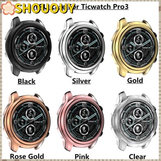 Shououy กรอบป้องกันหน้าจอนาฬิกาข้อมือ สําหรับ Ticwatch Pro3