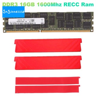 หน่วยความจํา DDR3 16GB 1600Mhz RECC RAM พร้อมเสื้อกั๊กระบายความร้อน PC3-12800 240Pin 2RX4 1.35V REG ECC RAM สําหรับเมนบอร์ด X79 X58