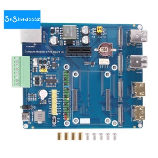 โมดูลขยายสัญญาณ สําหรับ Raspberry Pi Compute Module 4 POE RS485 RS232 2 MIPI CSI Ports 4 USB RJ45 40PIN GPIO