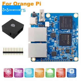 บอร์ดทดลอง LTS พร้อมเคส 1GB DDR3 Rockchip RK3328 Open Source Run Android9 Ubuntu OpenWRT OS สําหรับ Orange Pi R1 Plus