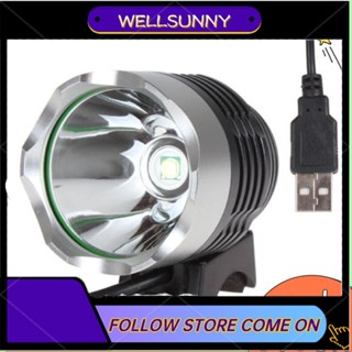 1200lm Lumens 3 โหมด XM-L T6 LED ไฟหน้าจักรยาน Q5 USB