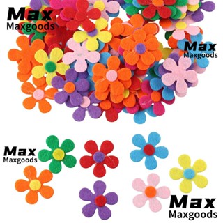 Maxg ดอกไม้ผ้าสักหลาด คละสี 1.1 นิ้ว สําหรับตกแต่งงานฝีมือ DIY 120 ชิ้น