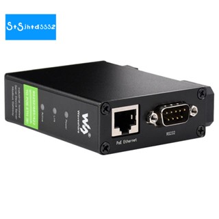 Waveshare โมดูลเซิร์ฟเวอร์ DIN-Rail Serial RS232 485 422 เป็น RJ45 Ethernet TCP IP เป็น Serial