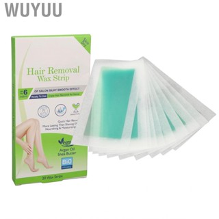 Wuyuu Facial Waxing Strips  20 Pcs Gentle Hair  Wax for Body Care