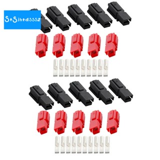 ขั้วต่อสายไฟ 30A แอมป์ 600V สีแดง สีดํา สําหรับ Anderson 10 คู่