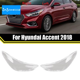 ฝาครอบไฟหน้ารถยนต์ ซ้าย และขวา สําหรับ Hyundai Accent 2018 2019 1 คู่