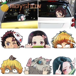 Mayshow สติกเกอร์ติดรถยนต์ กันน้ํา ลาย Demon Slayer