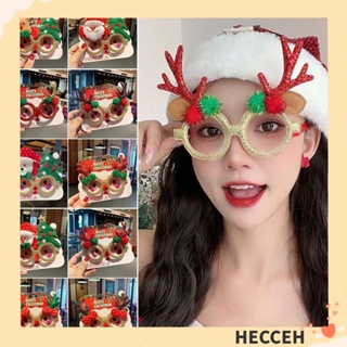 Hecceh กรอบแว่นตา ลายซานตาคลอส กวาง คริสต์มาส หลากสีสัน สําหรับตกแต่งต้นคริสต์มาส