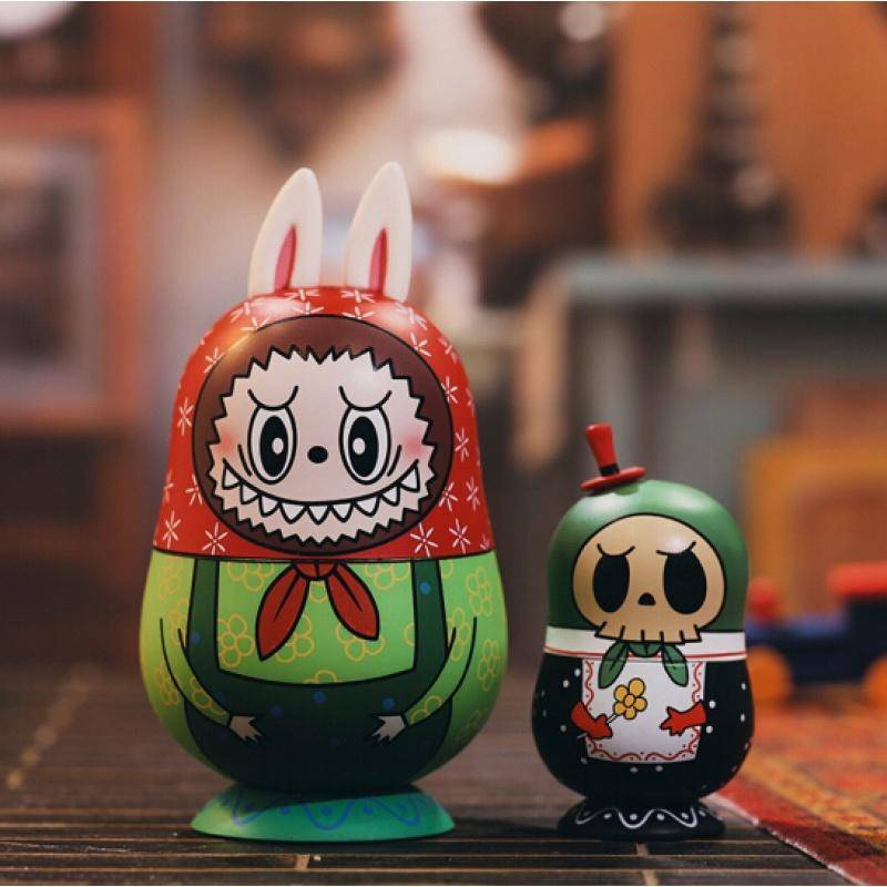 พร้อมส่ง ของเล่นตุ๊กตาฟิกเกอร์ POPMART labubu Elf 24 ชั่วโมง ของขวัญวันเกิด