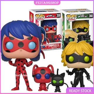 ใหม่ Funko Pop Miraculous Plagg 359# 360#cat Noir Ladybug Tikki โมเดลฟิกเกอร์ ของเล่นสําหรับเด็ก