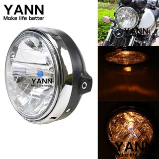 Yann1 ไฟหน้ารถจักรยานยนต์ 12V สไตล์เรโทร