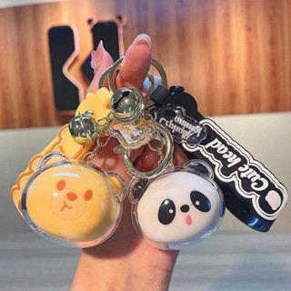 Cute Animal Head Keychain Cartoon Acrylic Doll Bag Package Pendant Car Key Ring Gift New Fy6I