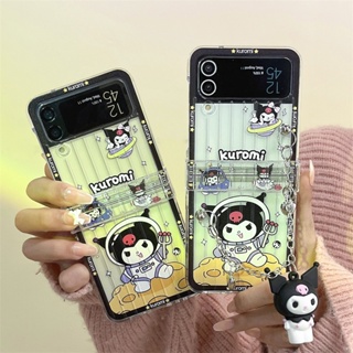 เคสโทรศัพท์มือถือ PC แข็ง กันกระแทก ลายการ์ตูนคุโรมิ สําหรับ Samsung galaxy z Flip 5 galaxy z flip4 flip3