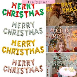 ลูกโป่ง ลายตัวอักษร Merry Christmas สําหรับตกแต่งปาร์ตี้คริสต์มาส