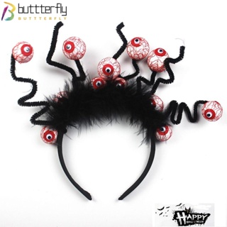 Buttterfly ที่คาดผม พร็อพปาร์ตี้ฮาโลวีน โกธิค สยองขวัญ ที่คาดผม เครื่องประดับผม สร้างสรรค์ เครื่องแต่งกายฮาโลวีน ที่คาดผมเด็ก