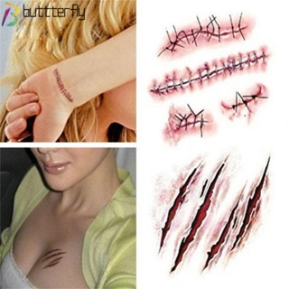 Buttterfly สติกเกอร์รอยสักชั่วคราว ลายรอยแผลเป็น กันน้ํา สําหรับเด็ก 25 ชิ้น